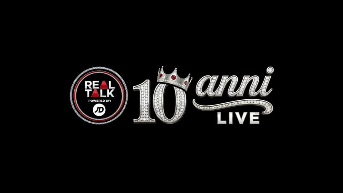 REAL TALK: 10 ANNI LIVE|18K,FLACOG,PROMESSA,LOWRED,RRARIDALTACCO,SILENTBOB,JACKTHESMOKER,DISME,LAIOUNG,NERONE,VEGASJONES,YDFROST,INOKI,MONDOMARCIO,CHADIA,PETERKING,MASSIMOPERICOLO,ALBOROSIE,JHONNYMARSIGLIA,8BLEVRAI,BEBA,KUREMINO
