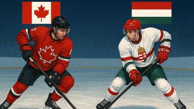 Friendly ice hockey match CAN–HUN