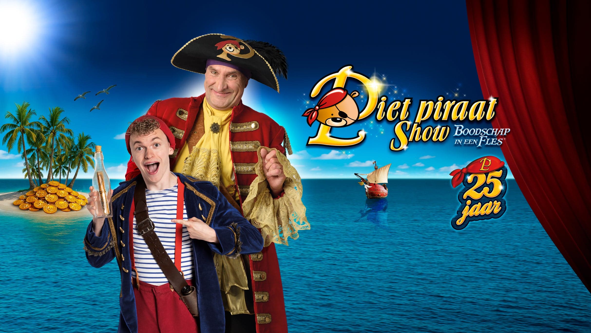 Piet Piraat Show: Boodschap in een Fles