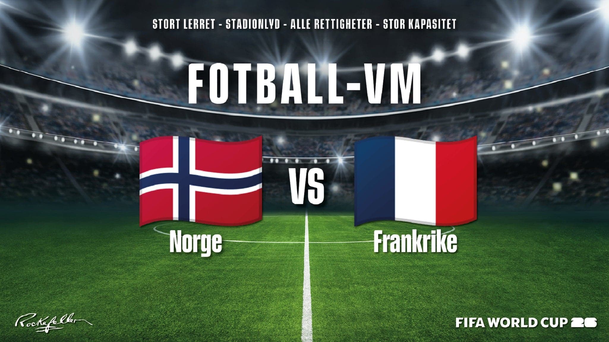 Fotball-VM på Rockefeller: Norge - Frankrike