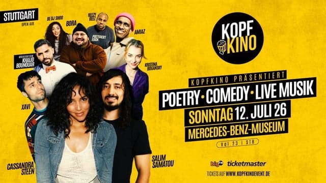 Kopfkino Vol.23: Comedy • Poetry • Live Musik in Stuttgart "Open Air"